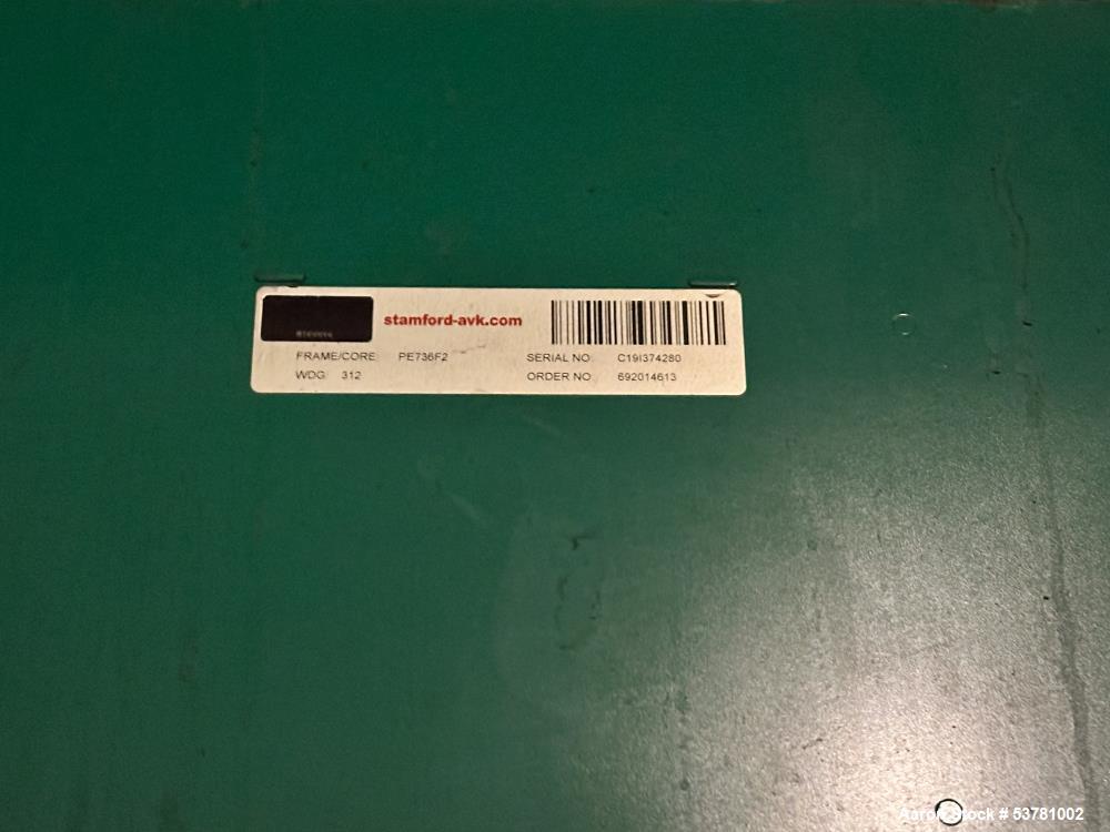Used Cummins 1100CGMA 1.1MW Natural Gas Generator – QSV-81G Engine, Stamford AVK